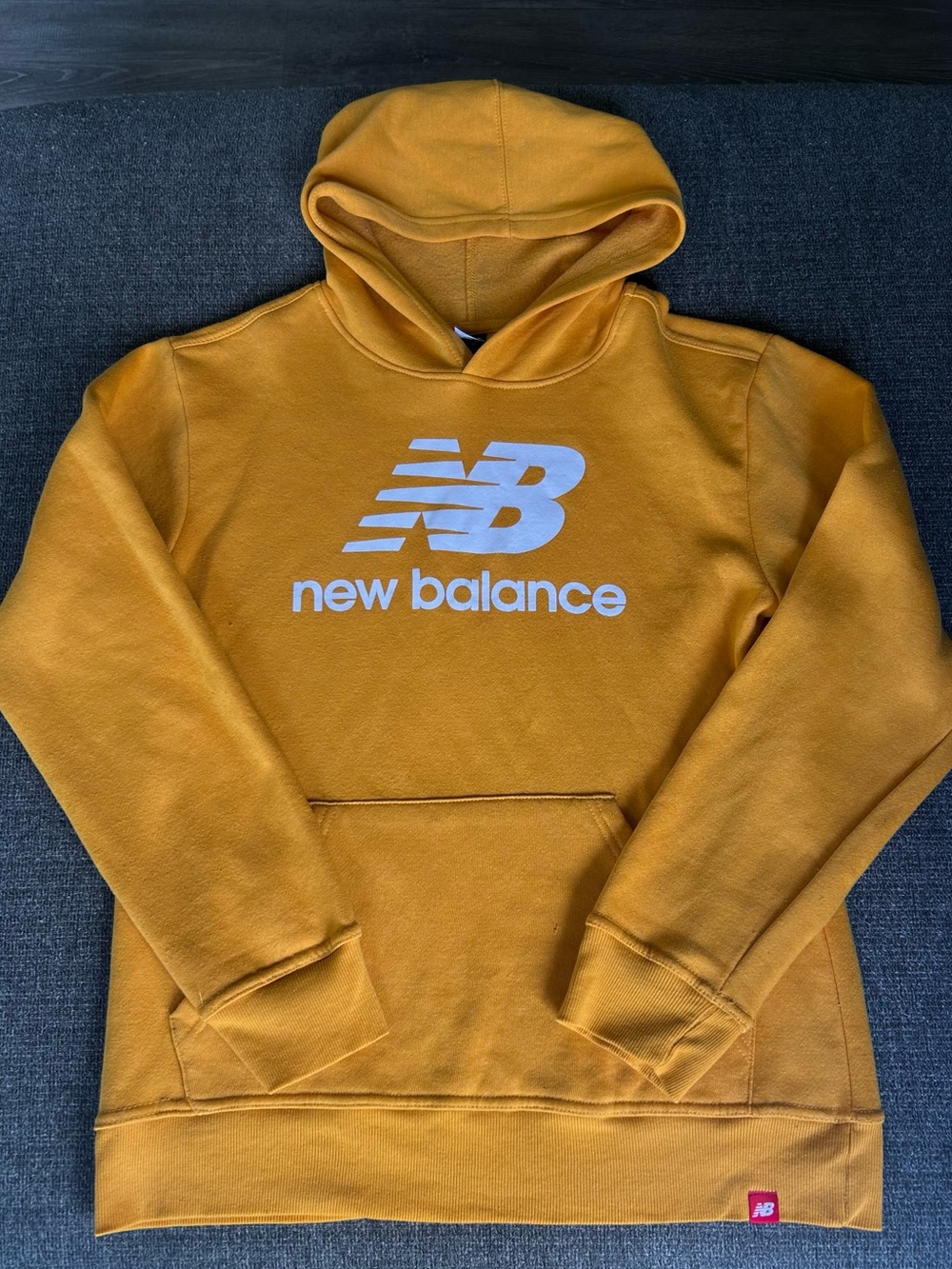 New Balance Men's Mustard Yellow Fleece Sweater - XL